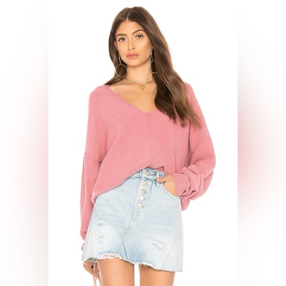 FREE PEOPLE TAKE ME PLACES DRAPED PULLOVER SWEATER
